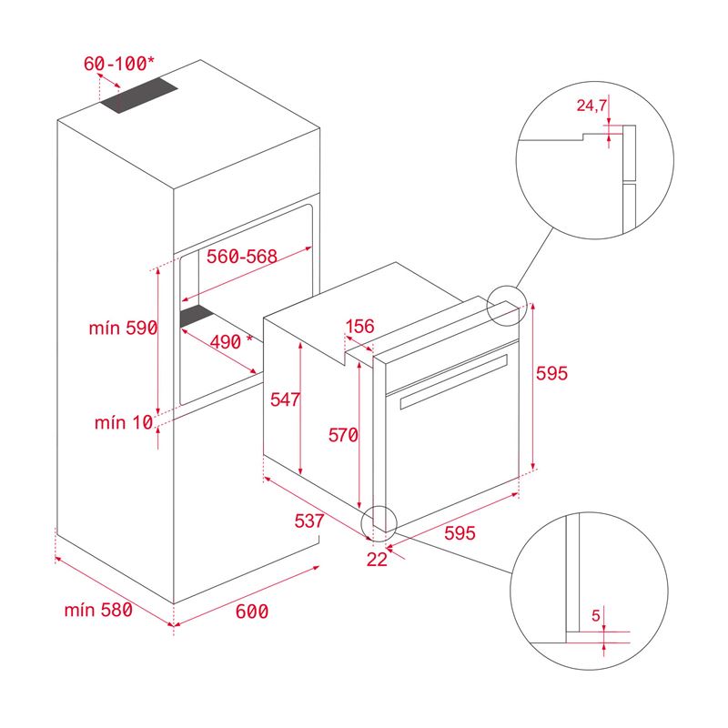 Teka AirFry HSB 646 SS Inox Ankastre Fırın